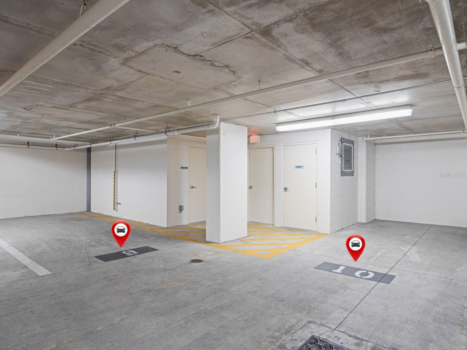 2 assigned under building spaces
