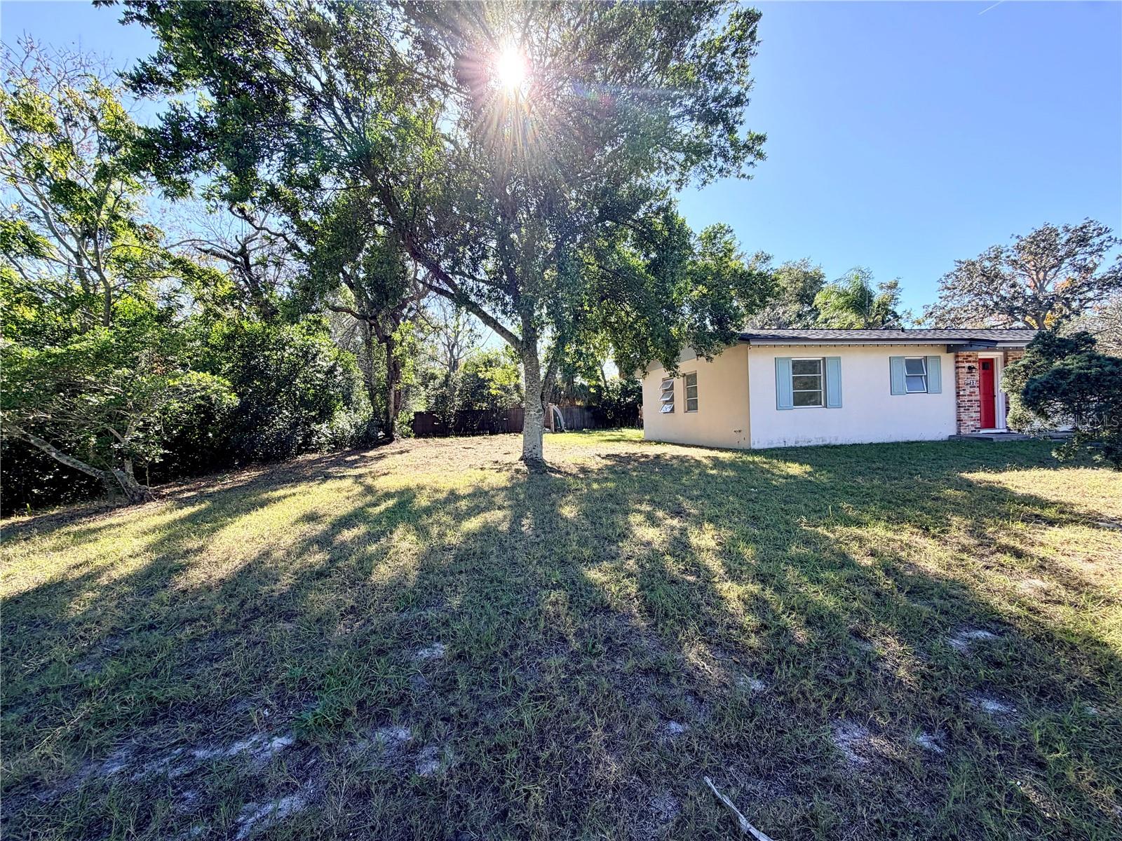 Left exterior front view