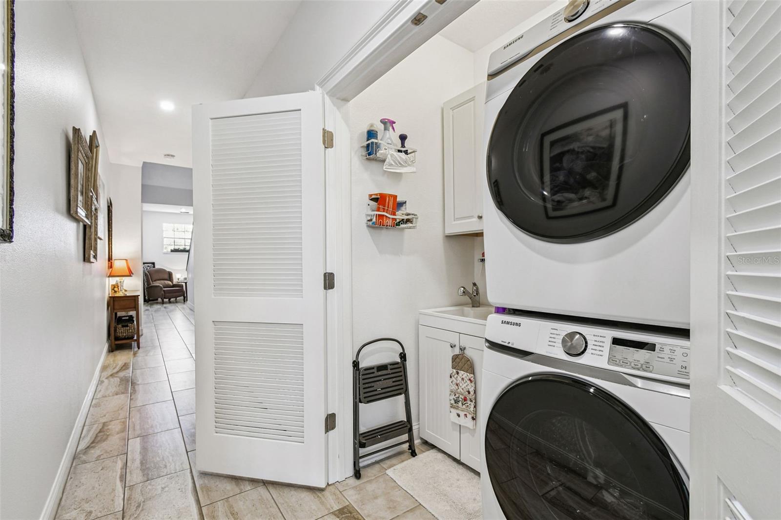 Third Floor Laundry Closet with Sink