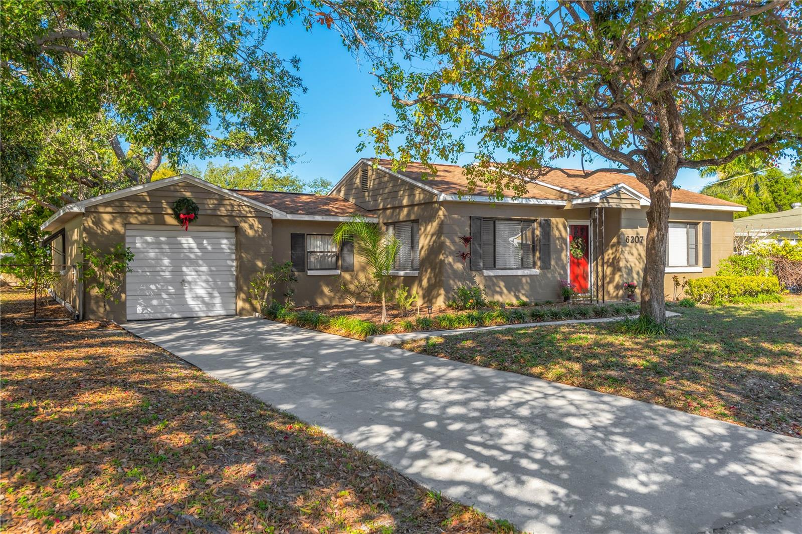 Long Driveway & Enclosed One Car Garage