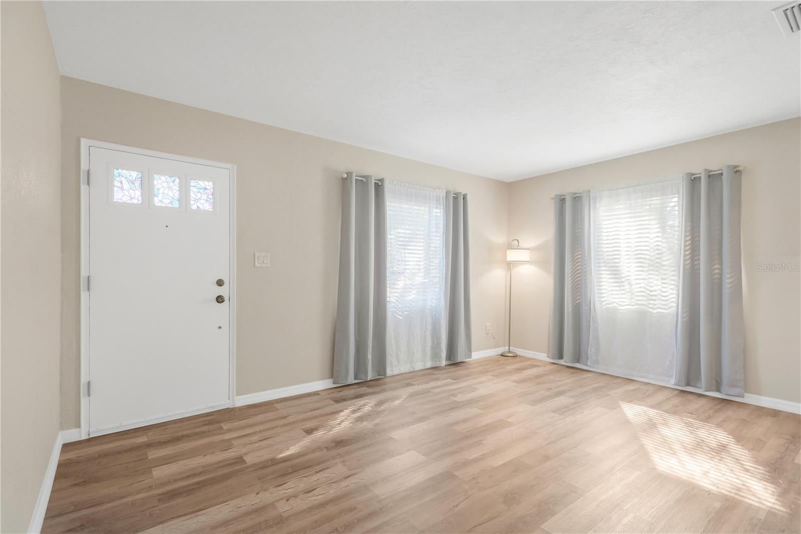 Front Entry & Living Room