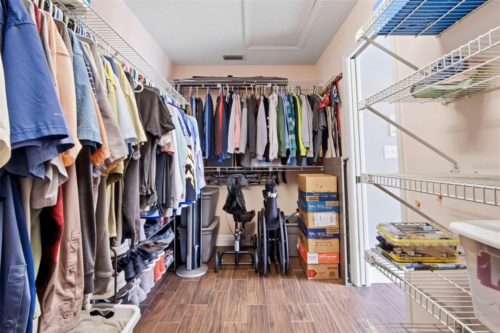 Primary walk-in closet