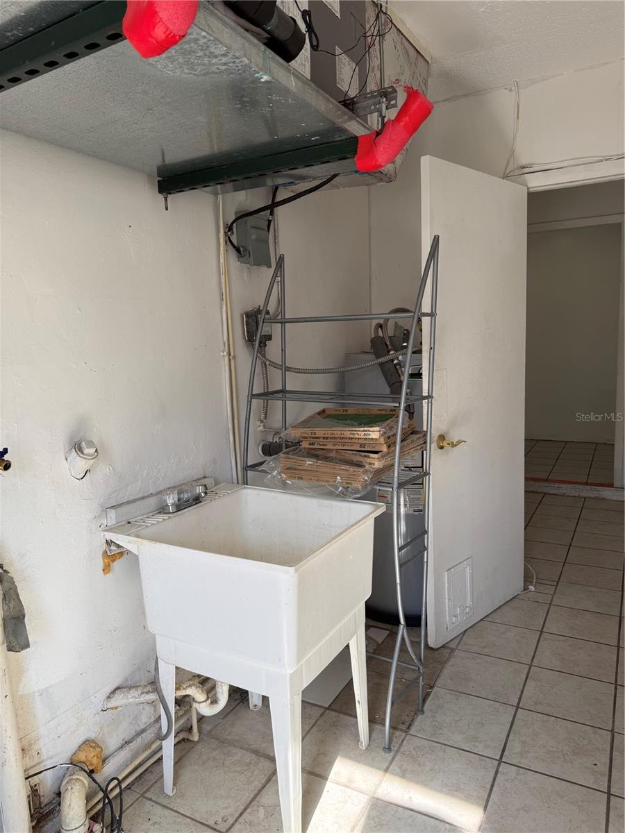 Inside Laundry with Exterior Access