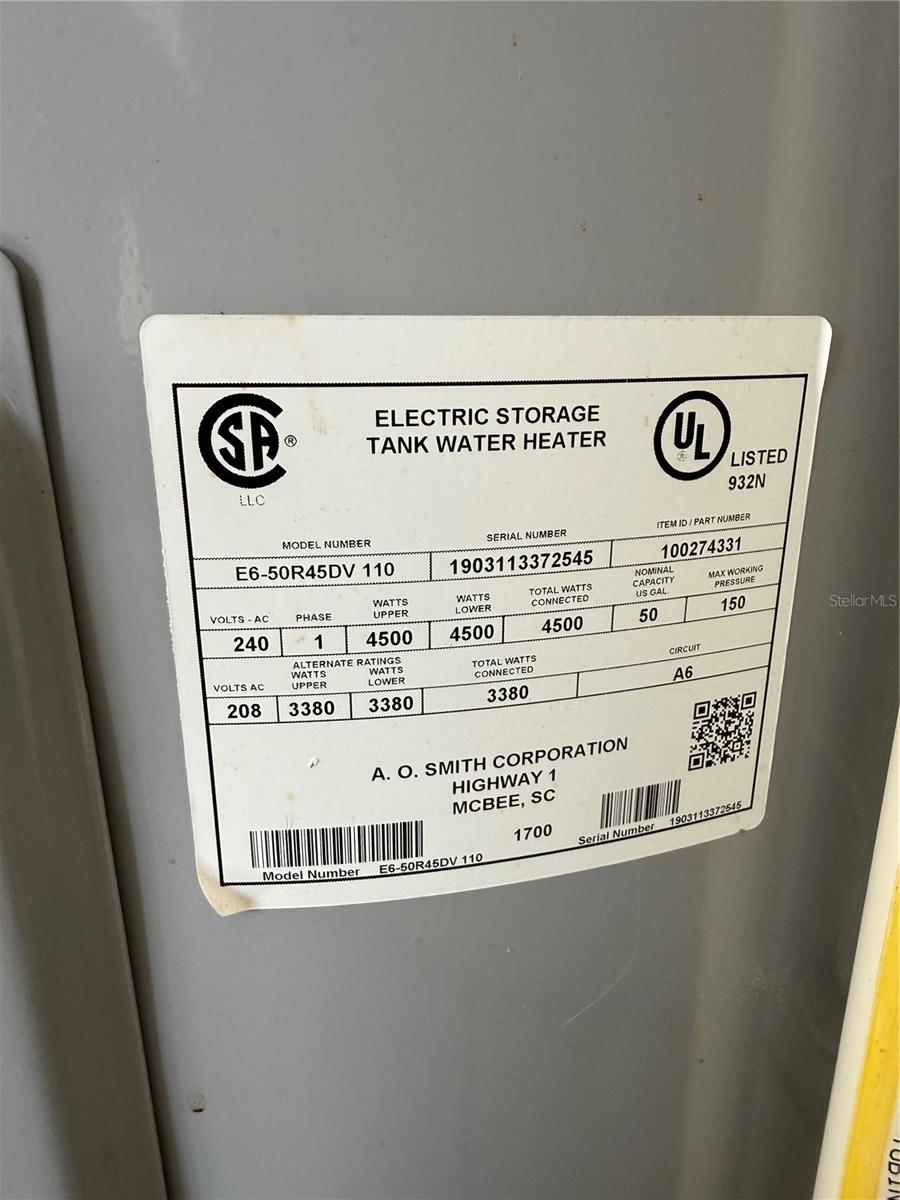 50 Gallon Water Heater