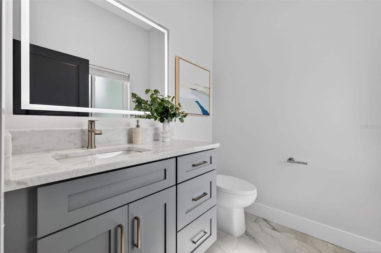 Downstairs half bath