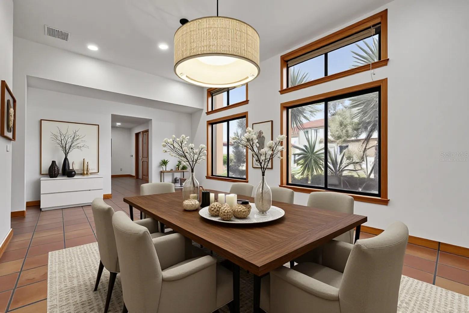 Virtually Staged Dining Room