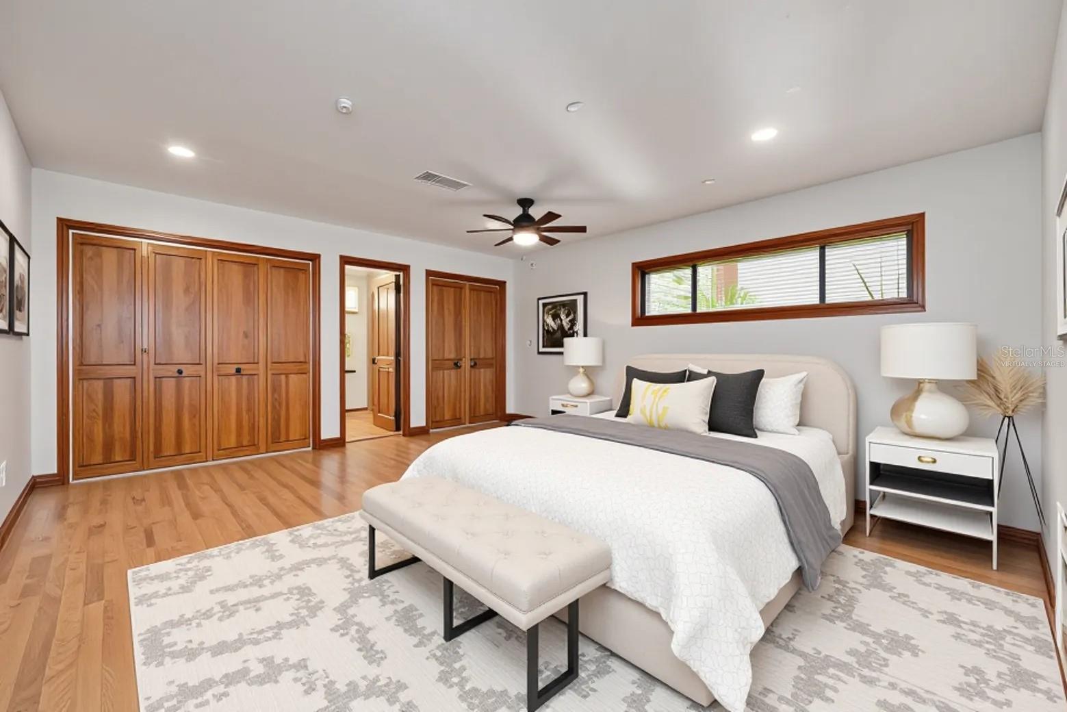 Virtually Staged Primary Suite