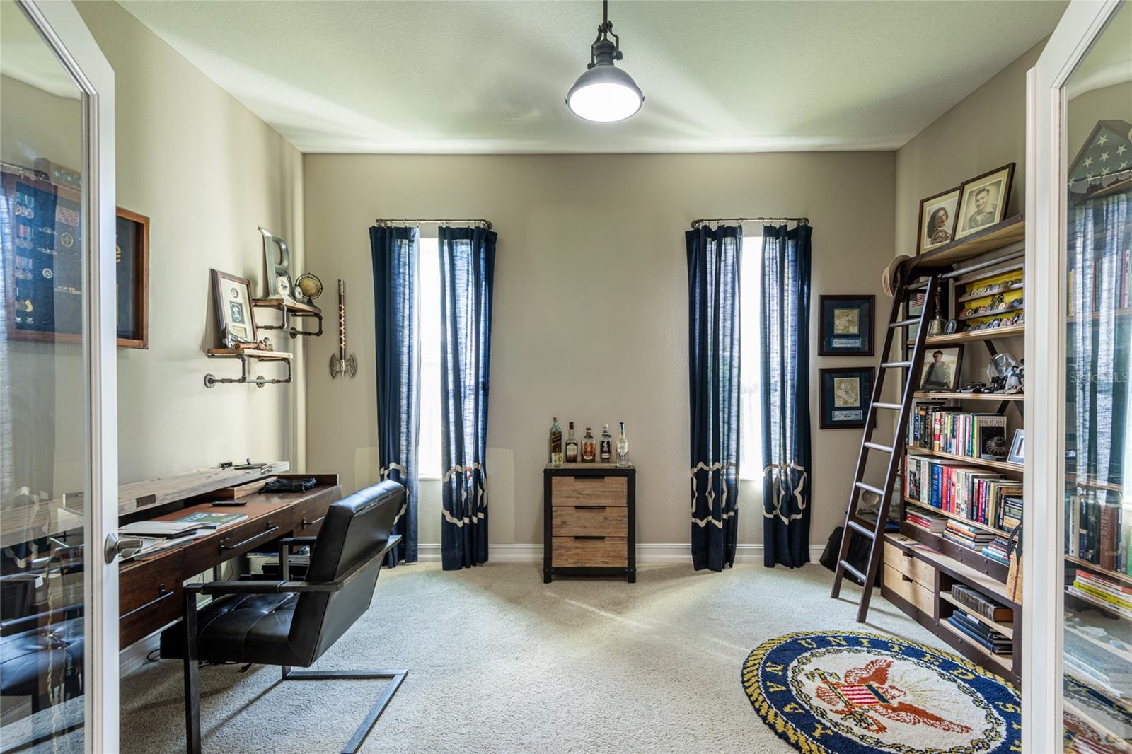 Office on first floor.