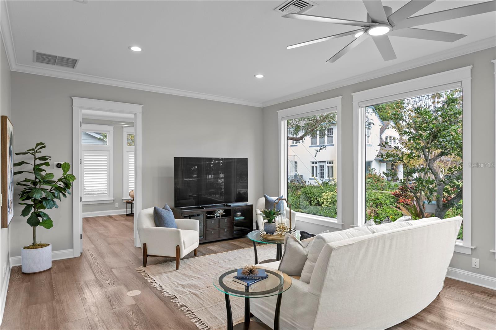 Great room leads to 3rd bedroom, office, playroom or gym