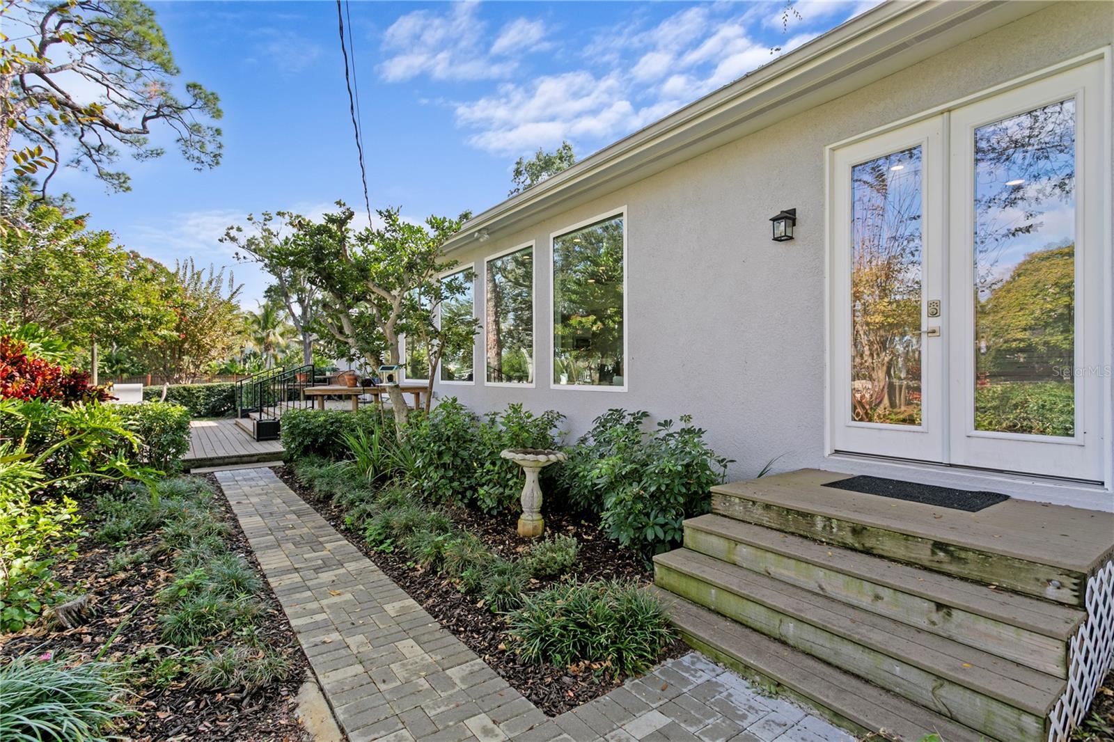 Watch the bird's bathe from any of your four, oversized impact-rated picture windows