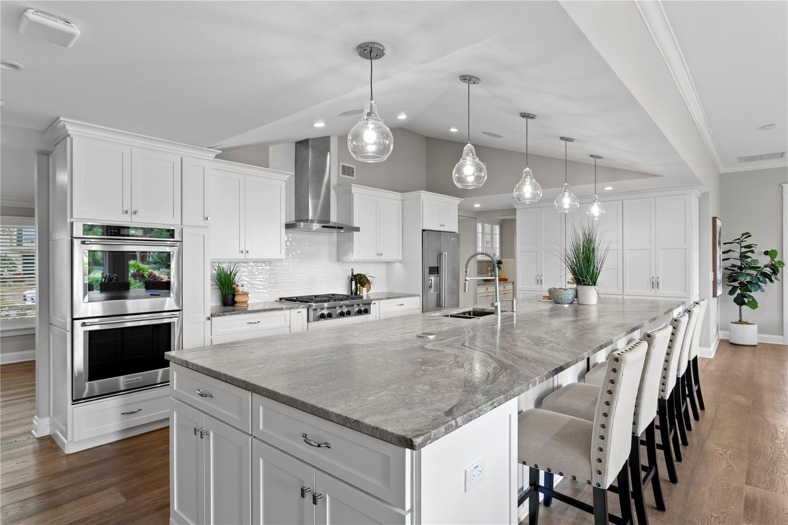 Chef's kitchen with island dreams are made of....