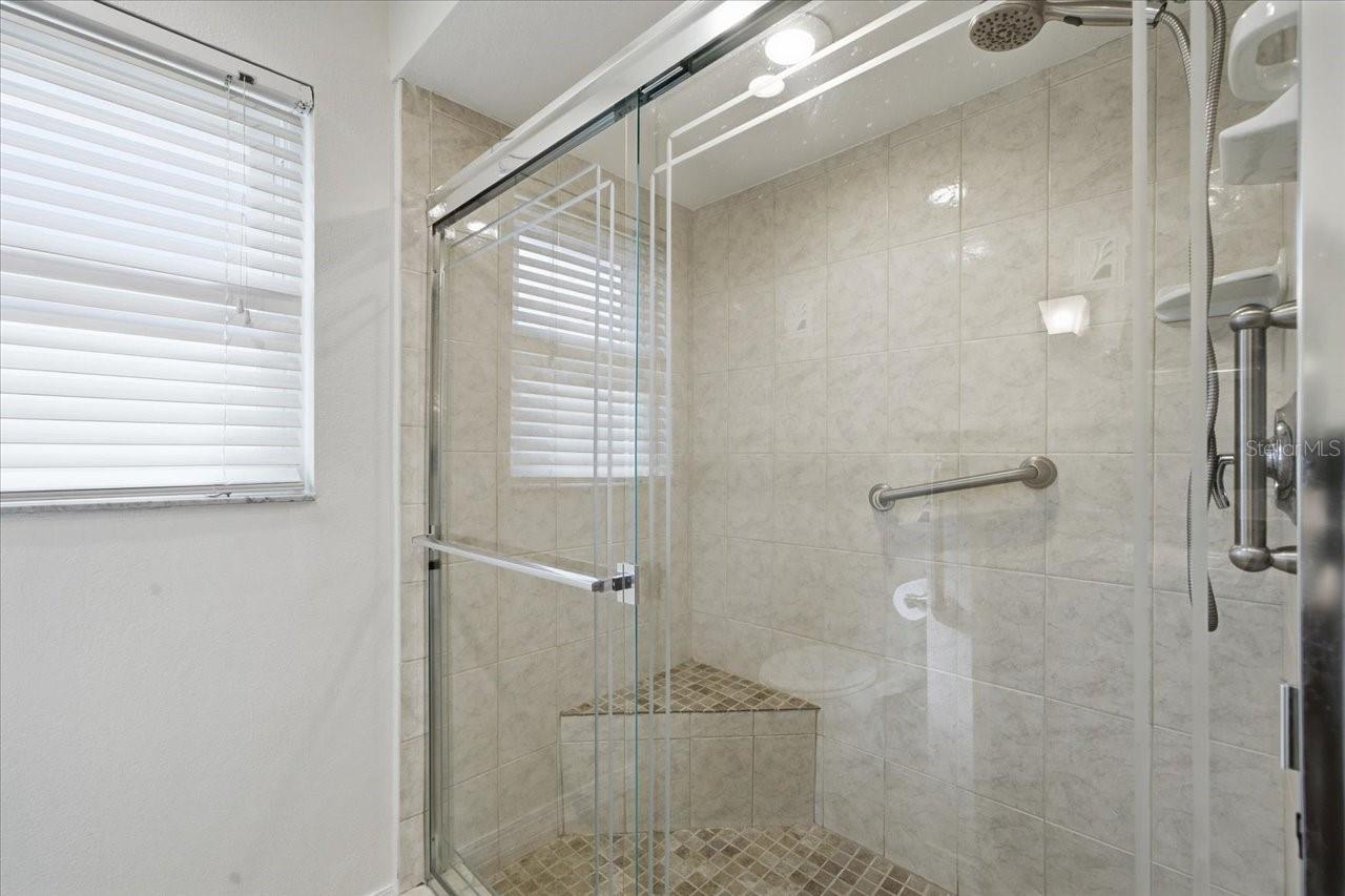 Primary walk in shower