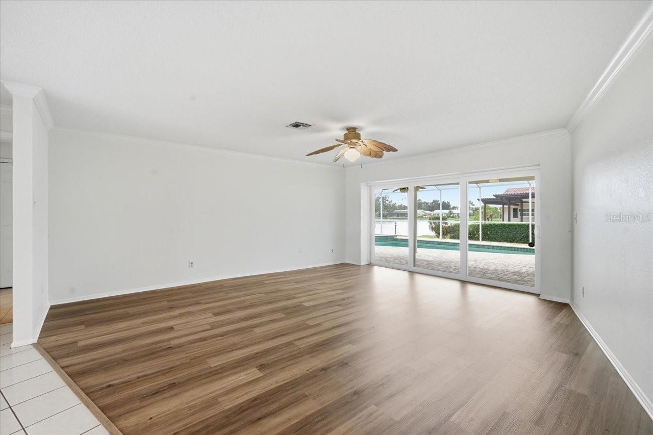 Living Room with Lake view