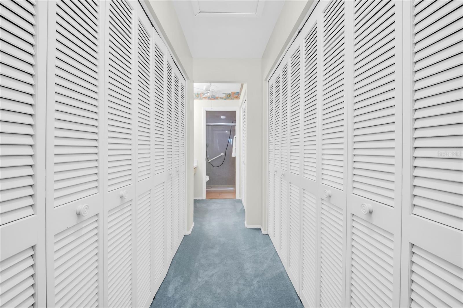 Abundant closet space~