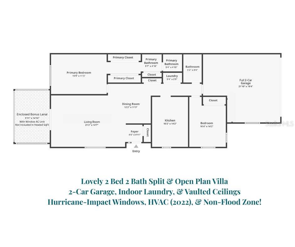 You'll love the soaring vaulted ceilings, & updated kitchen in this spacious split & open plan~