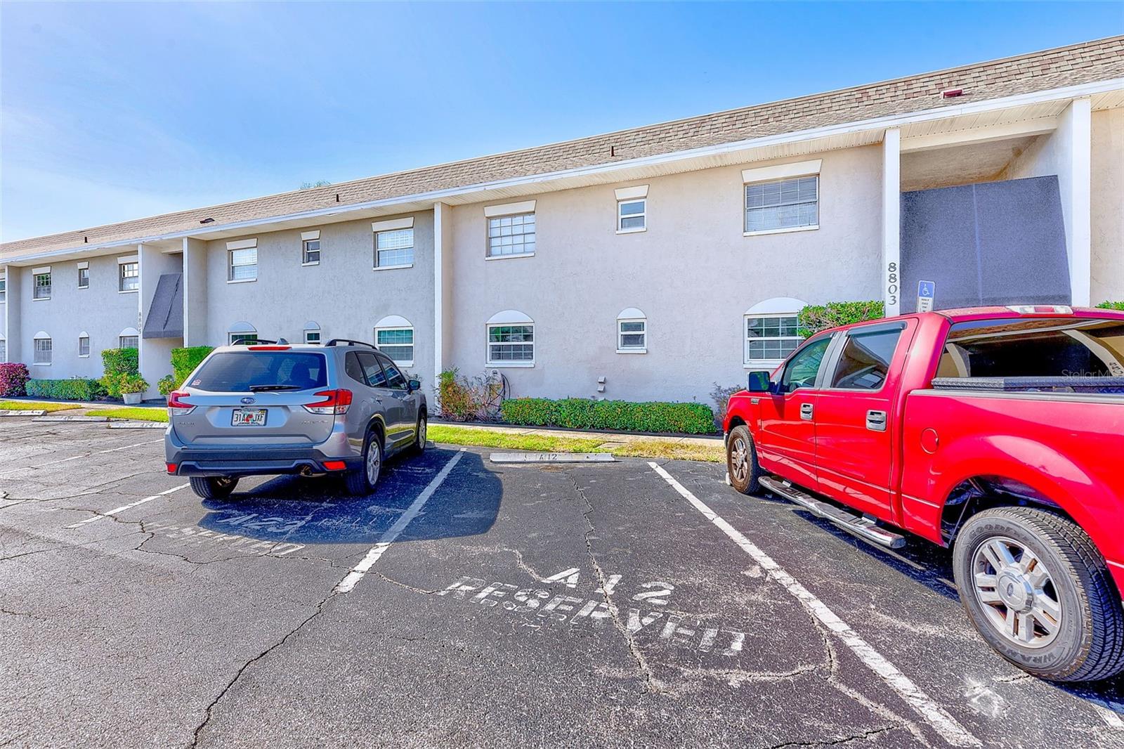 Reserved Parking out front