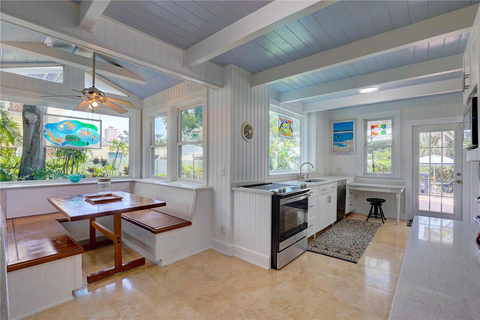 Kitchen seen from dining room