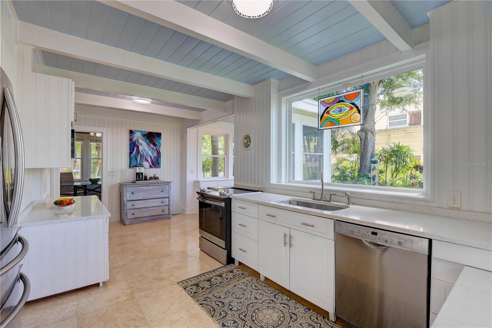 Kitchen, looking back towards dining room