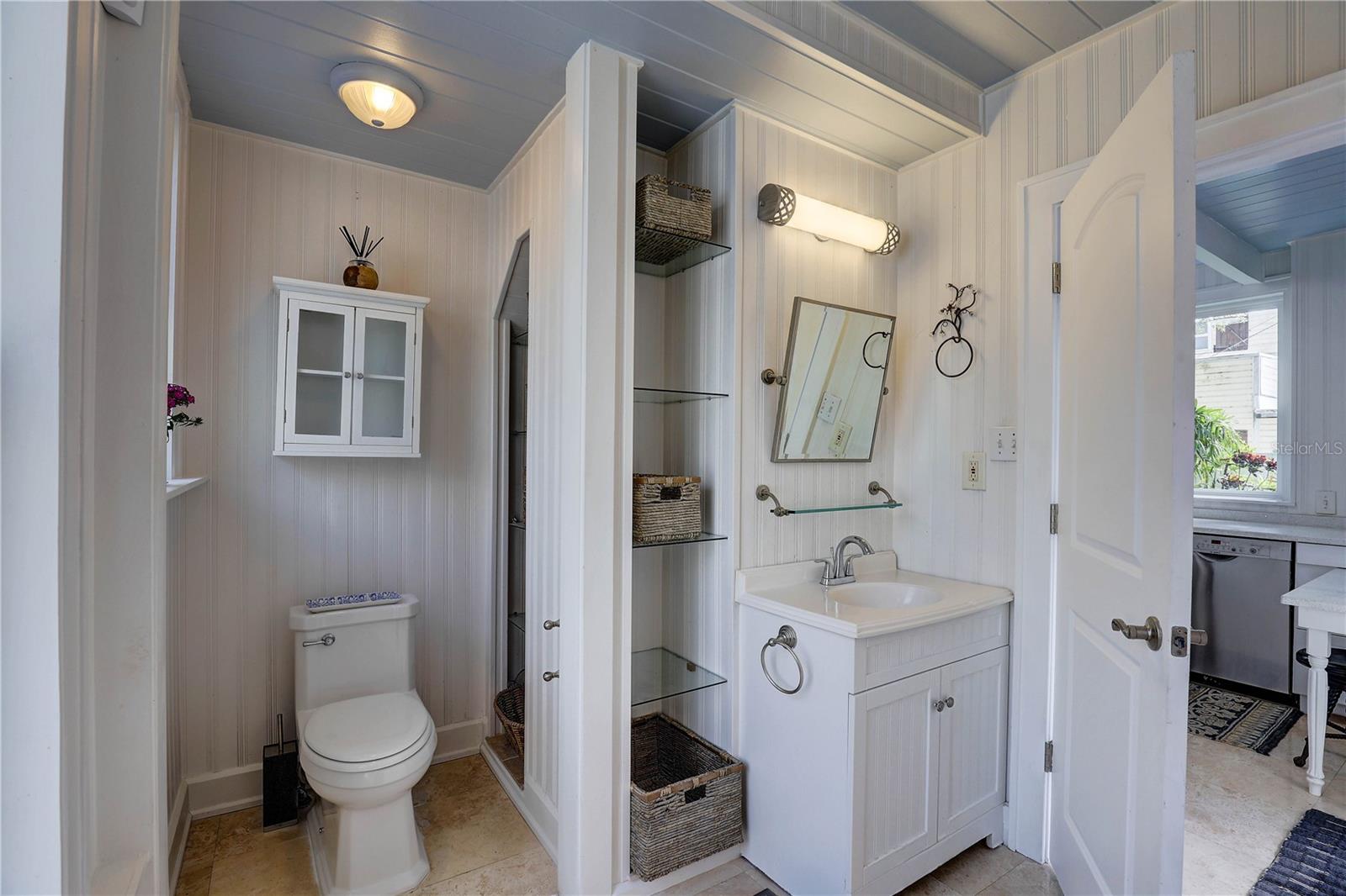 Downstairs bathroom, off the kitchen