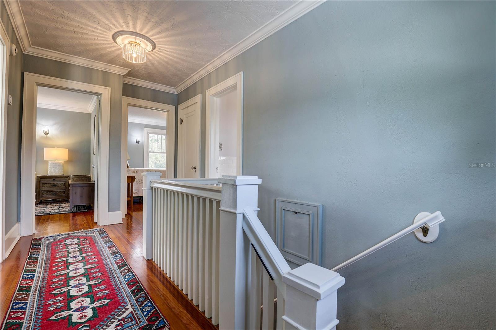 Stairs - Primary bedroom straight ahead, Bedroom 2 to the right