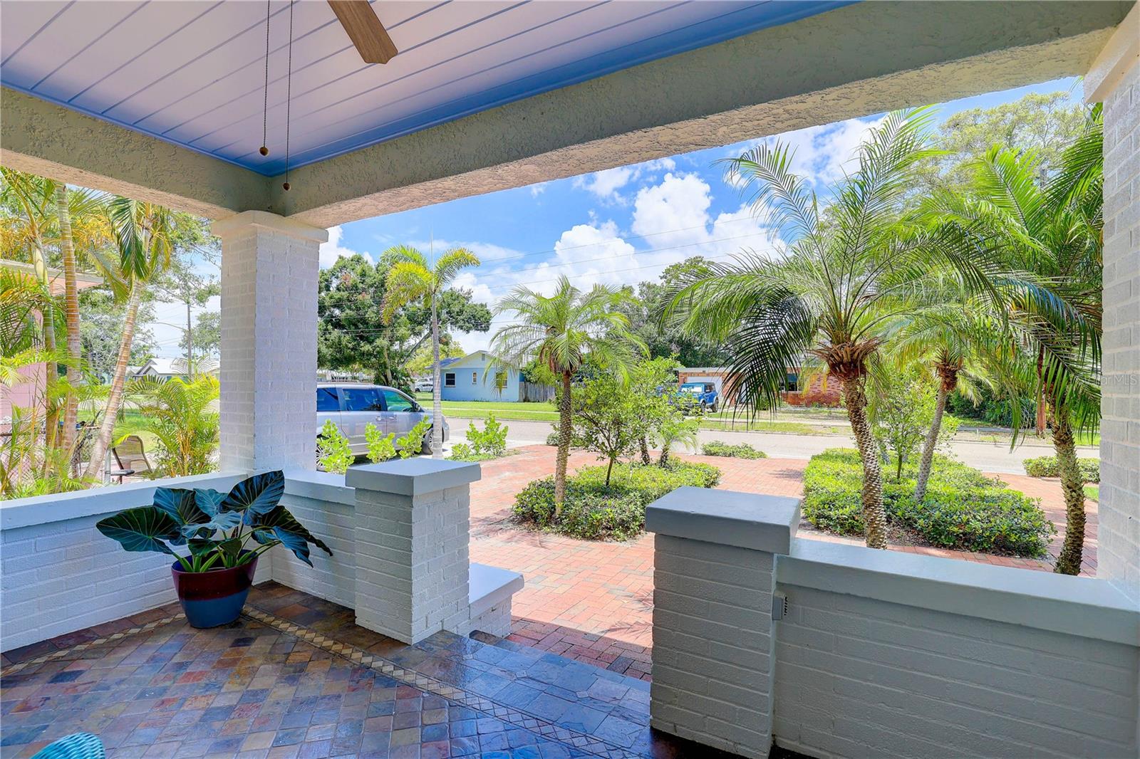 Front porch looking back towards the street.