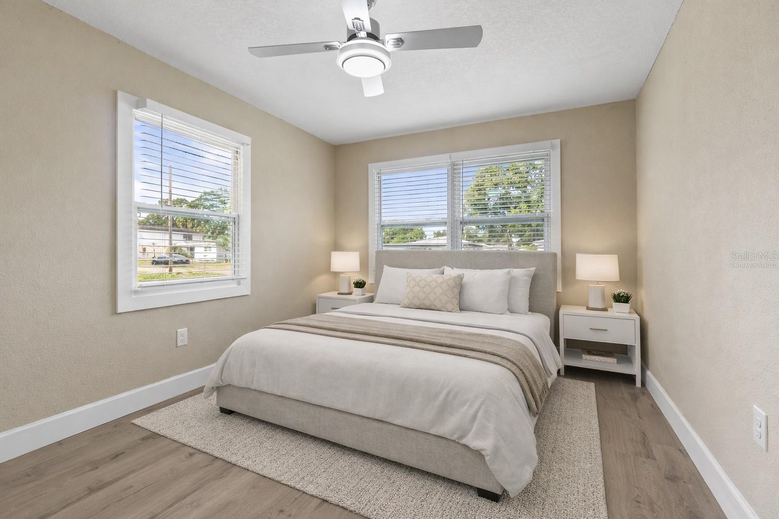 Master bedroom (virtually staged)