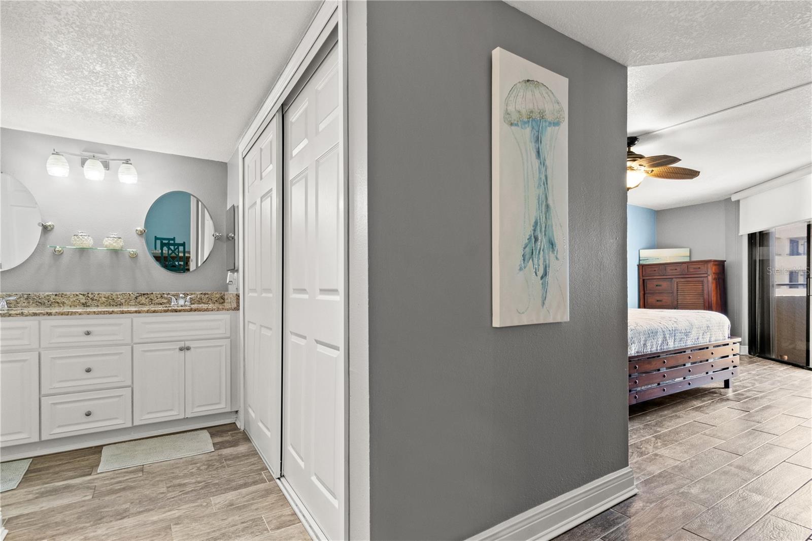 Primary Bathroom & Bedroom