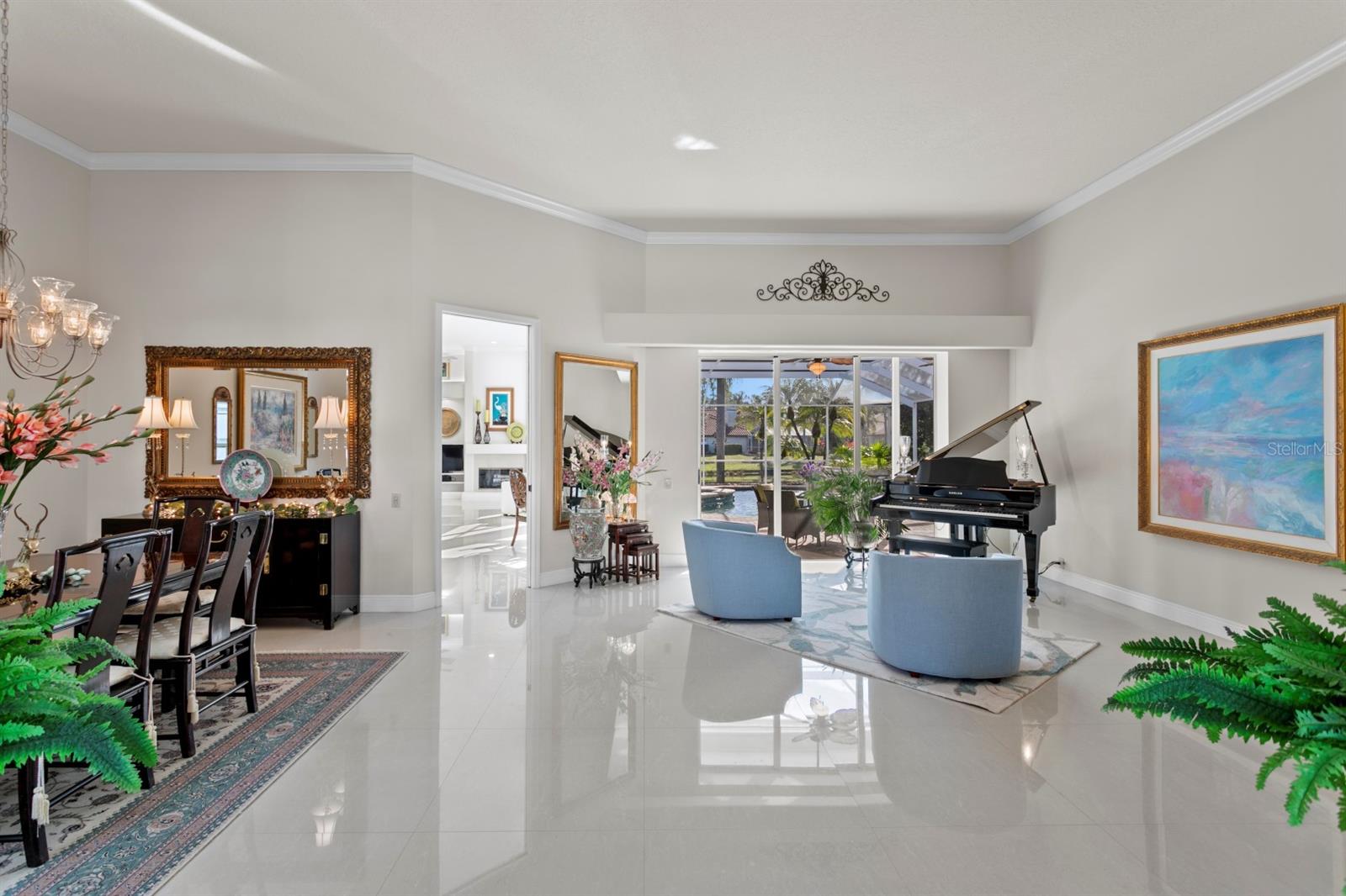 36X36 Porceline Tile Through Much Of The Home