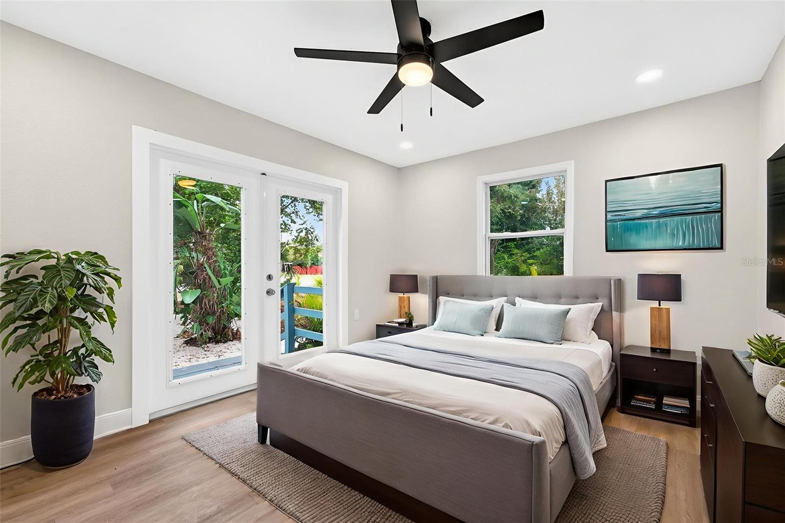 This picture of the master is staged