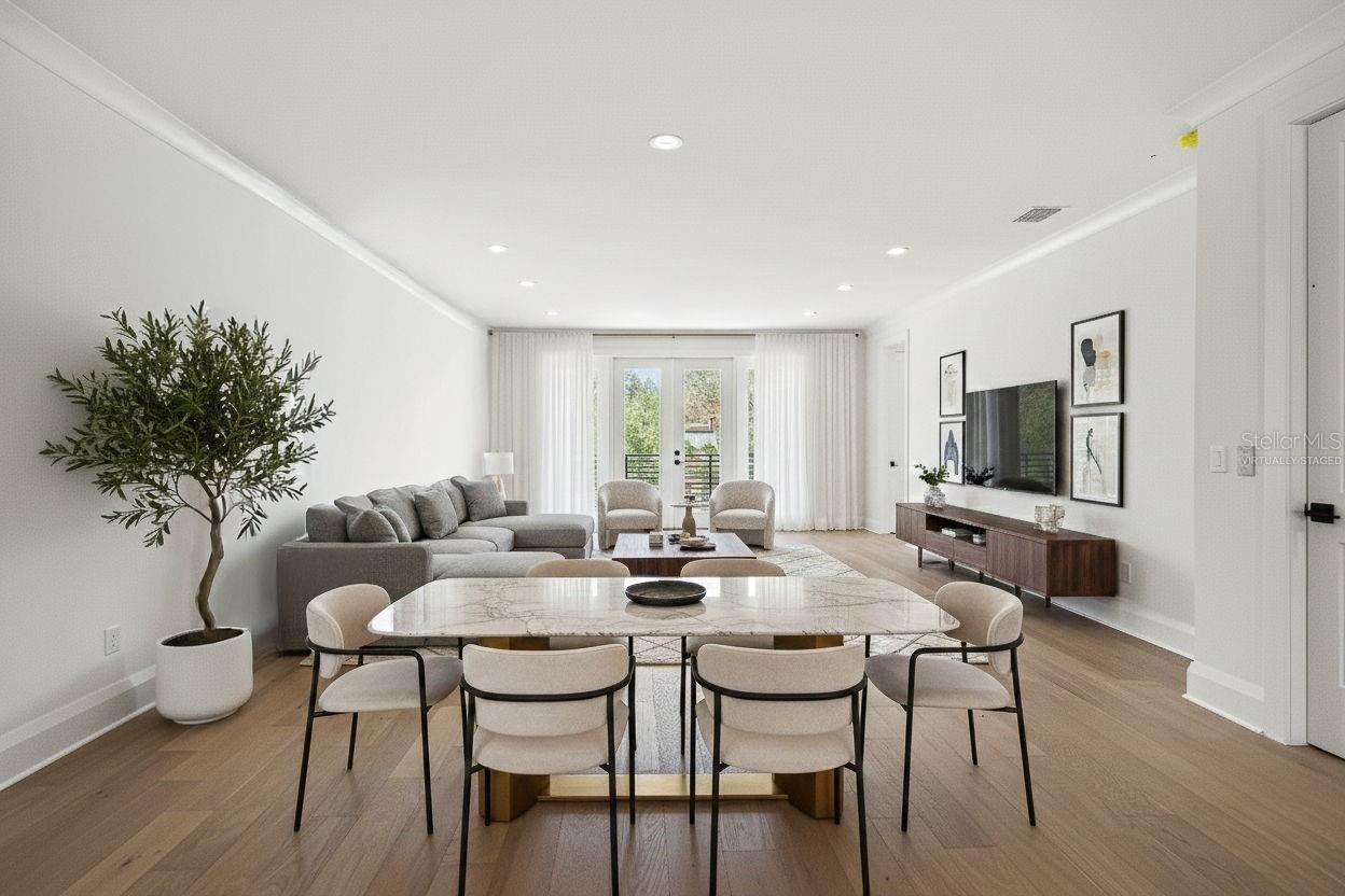 *virtually staged, living/dining