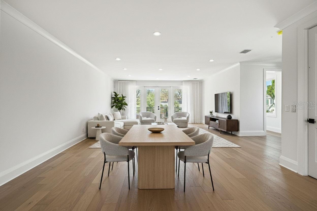 *virtually staged, living/dining