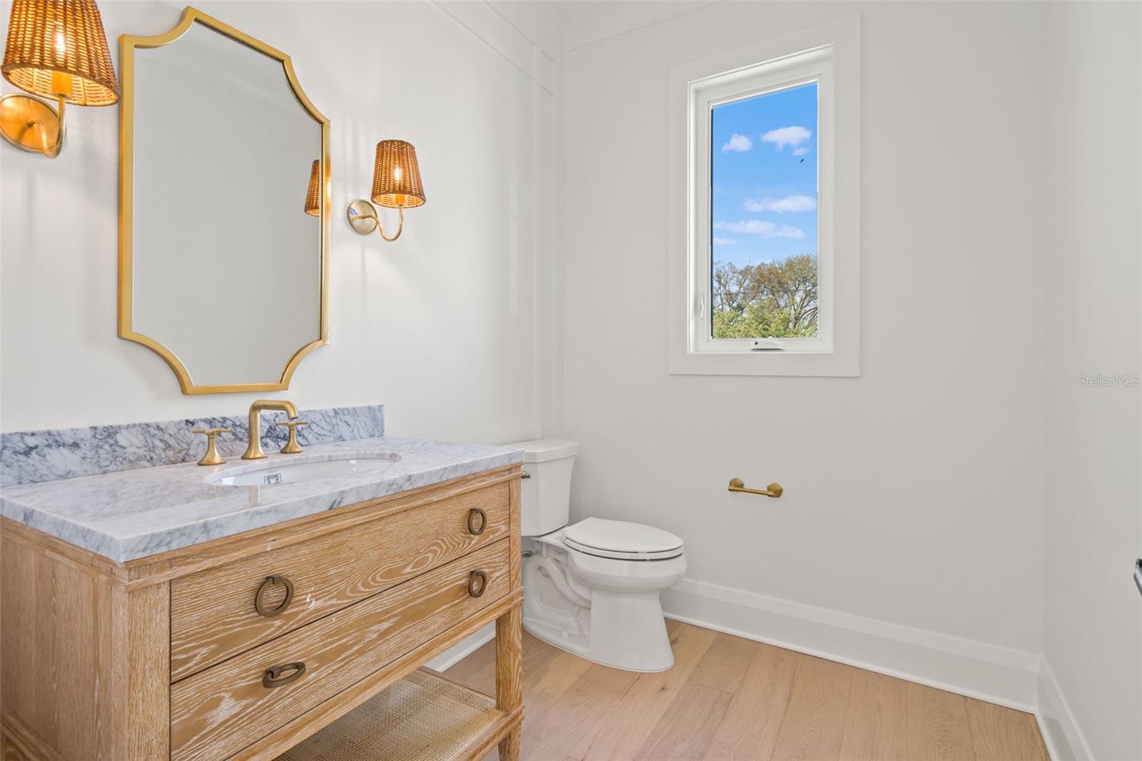 2nd floor guest powder bath