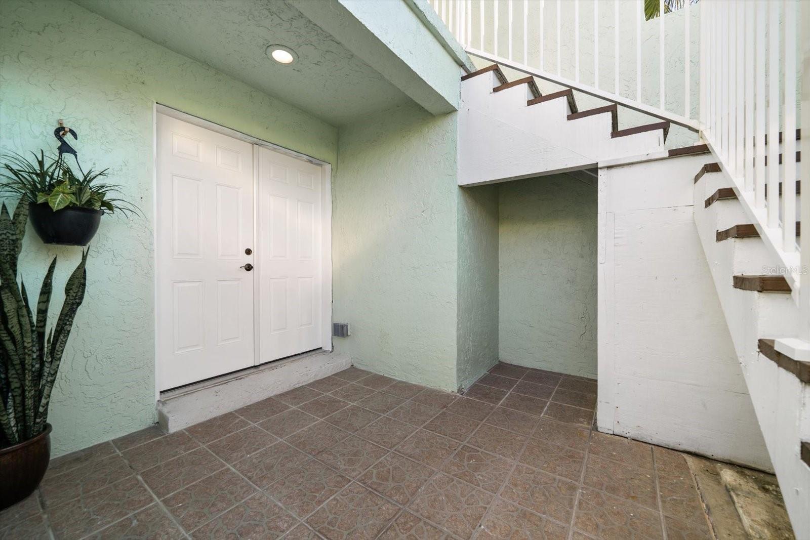 Court yard entry adds privacy.