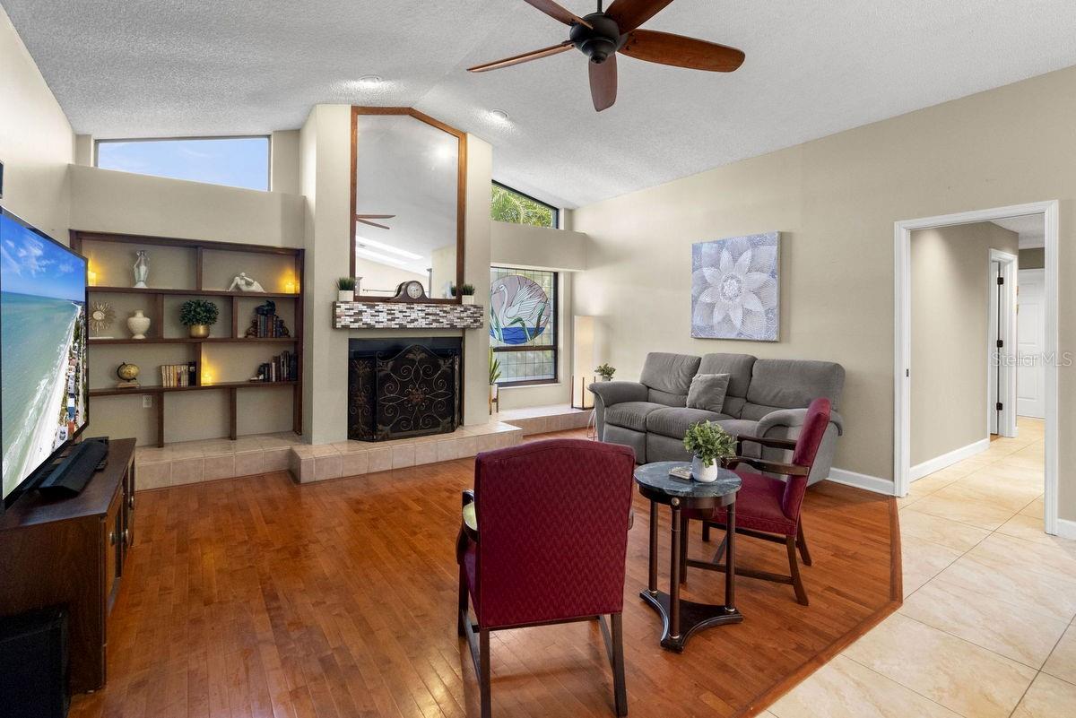 Wood Burning Fireplace