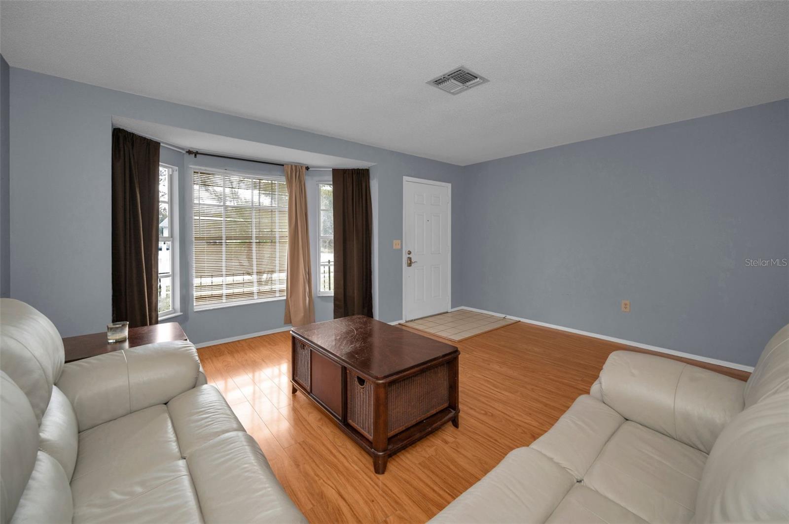Living Room with Bay Window