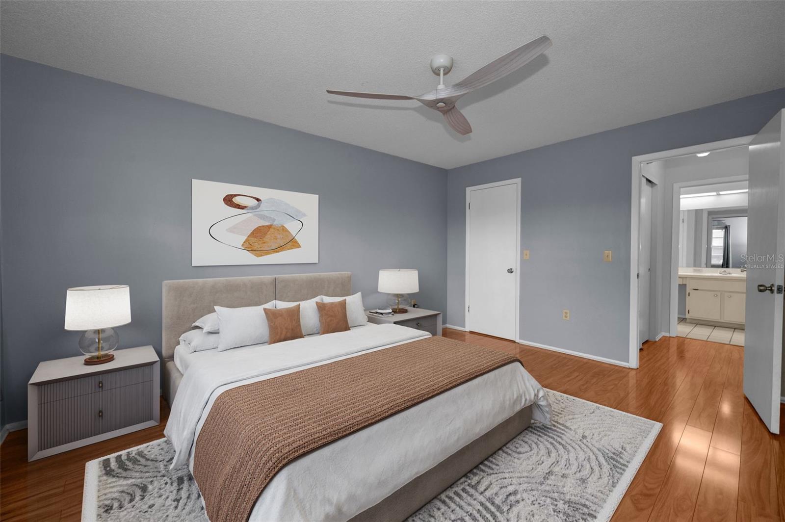 Virtually Staged Guest Bedroom