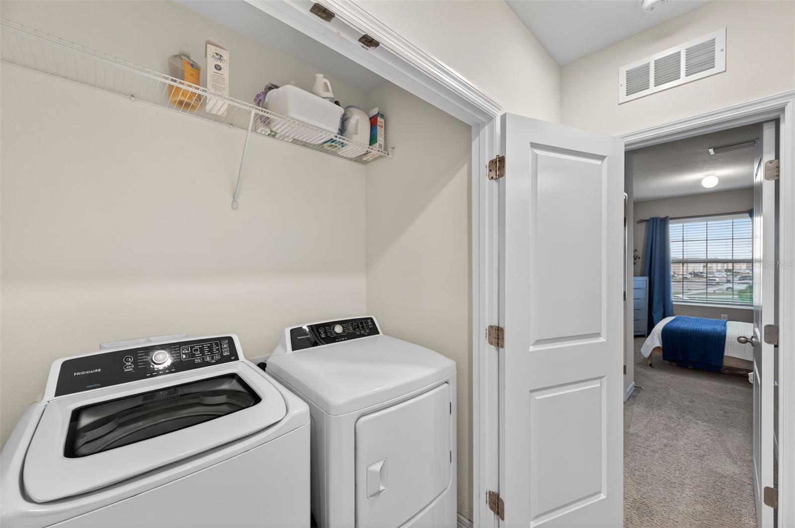 Laundry closet, upstairs
