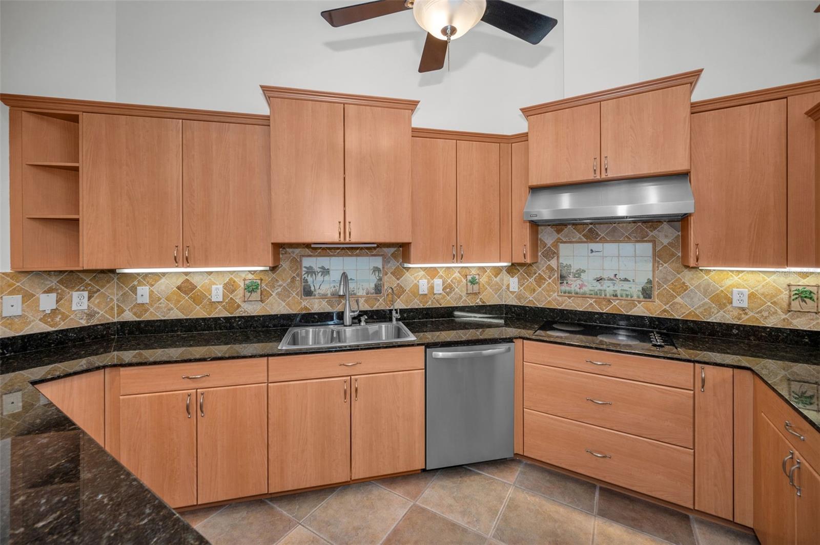 Plenty of counter space and storage.