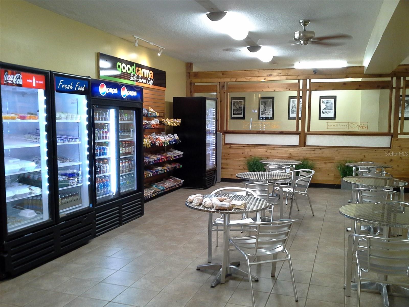 Good Karma Cafe has Grab-n-Go.