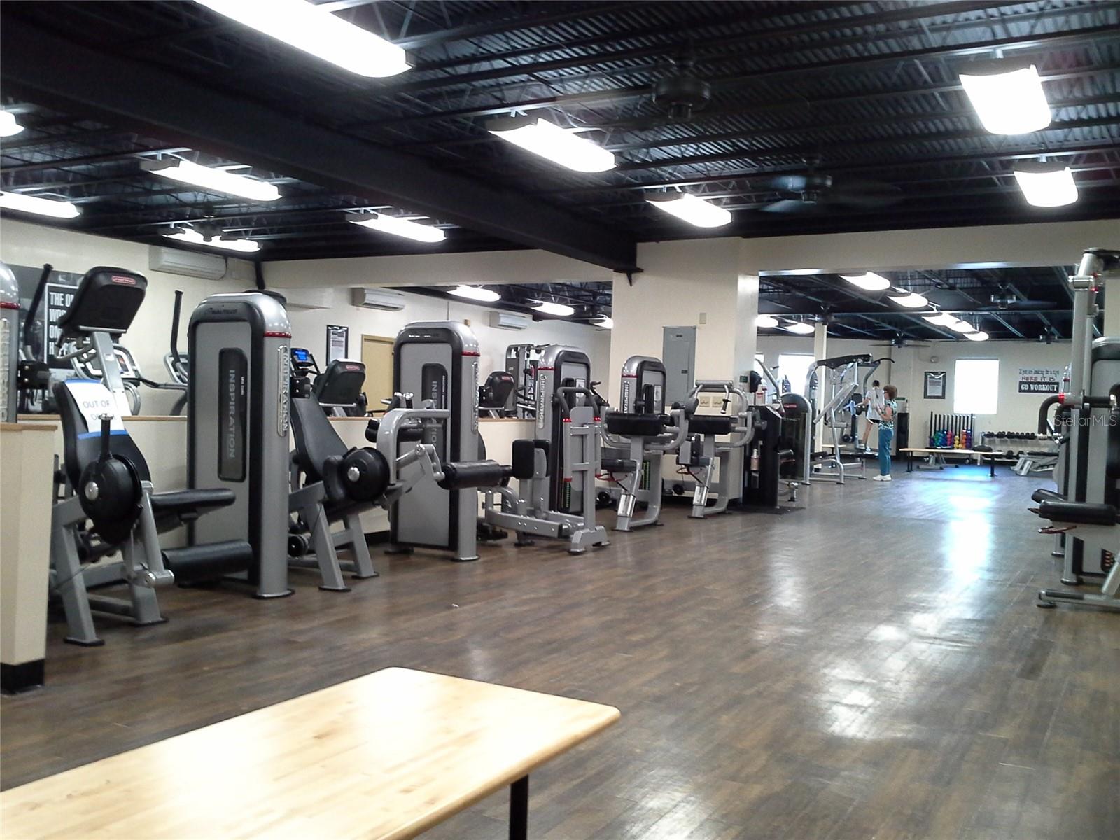 Well appointed fitness center.