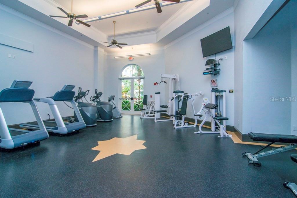 Stay in shape in the fitness center with cardio, circuit and free weights,