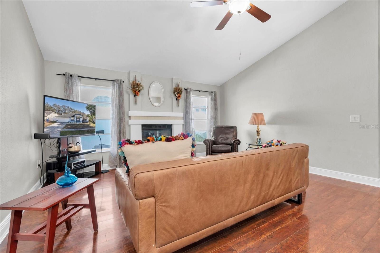 Real Wood Burning Fireplace