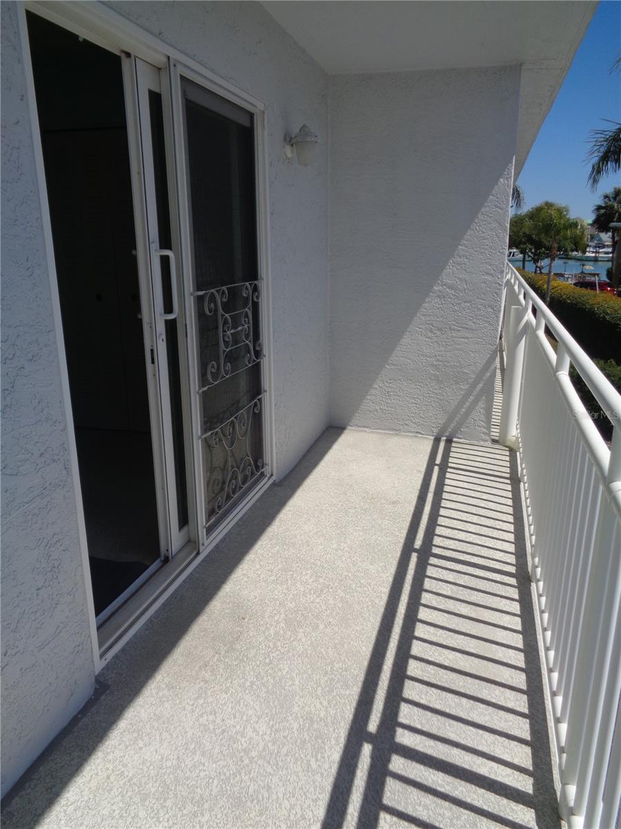 Private balcony area