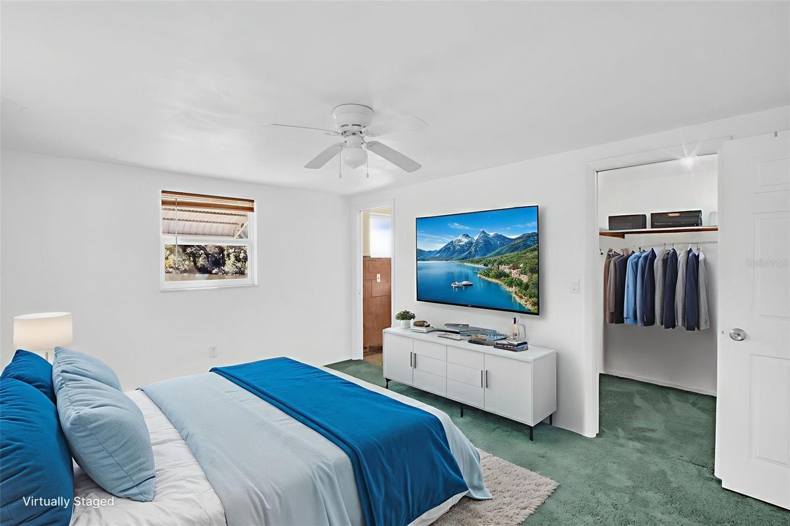 Primary Bedroom - Staged