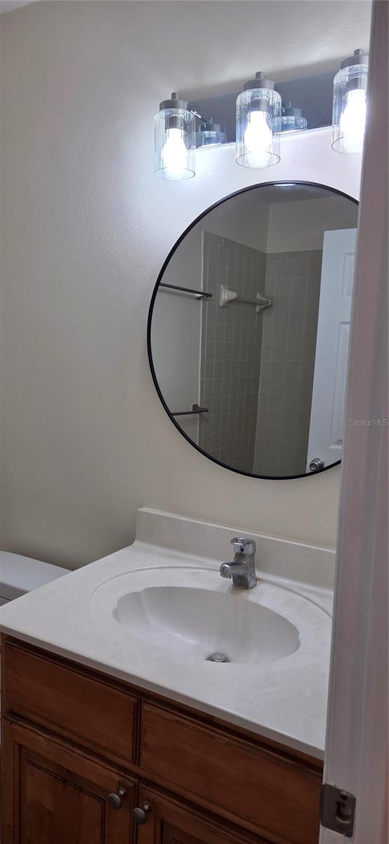 Bathroom 2 with tub and overhead shower