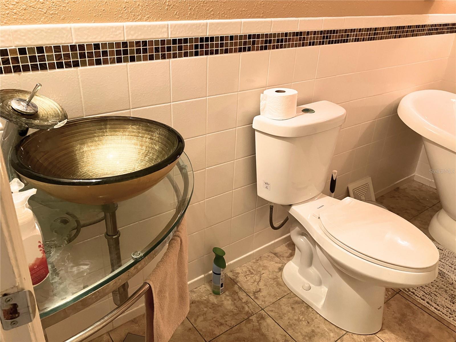 Second bathroom with beautiful fixtures