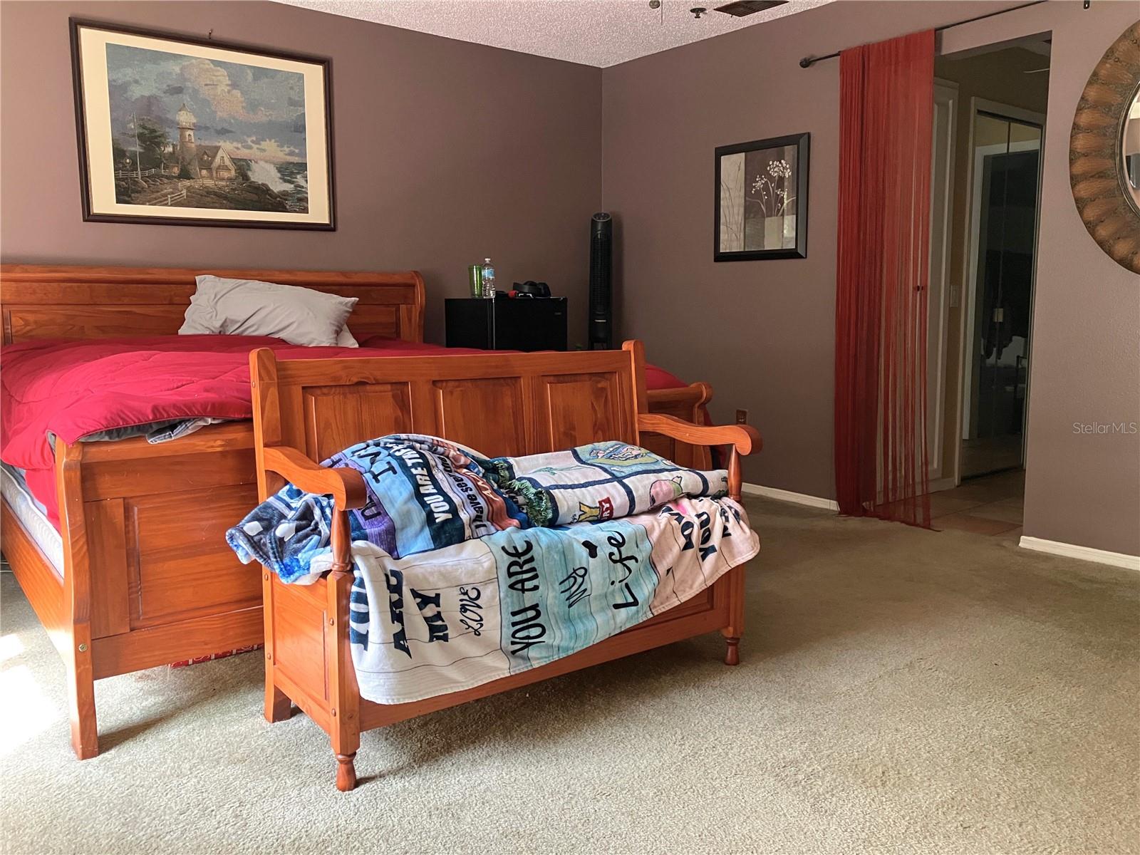 Beautiful light in primary bedroom