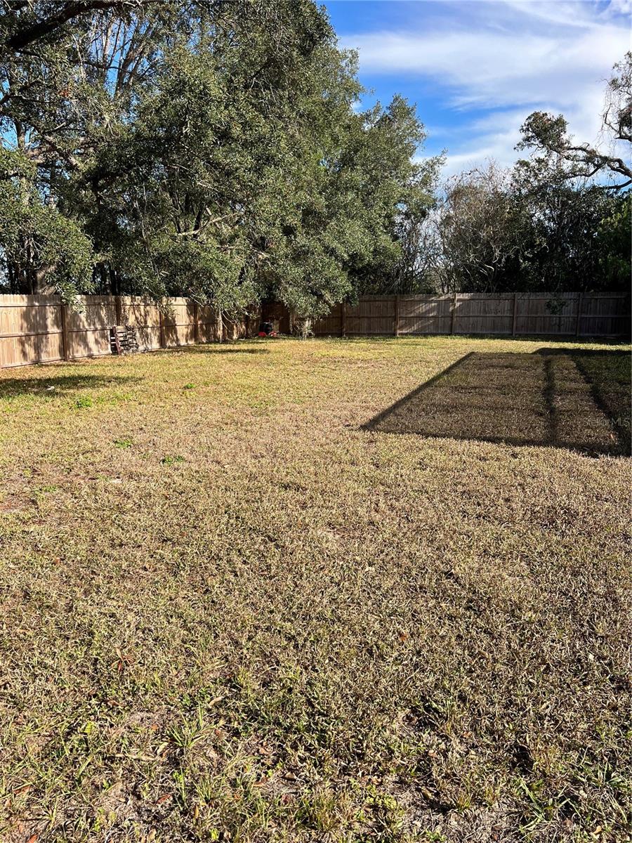 FENCED BACKYARD