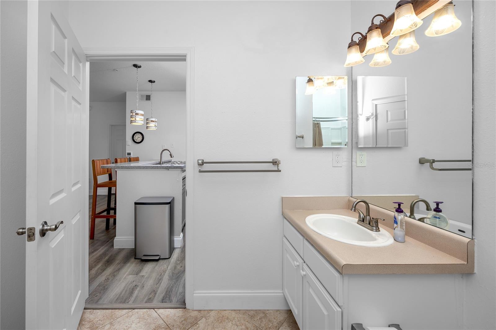 2nd Bath with access to 2nd Bedroom