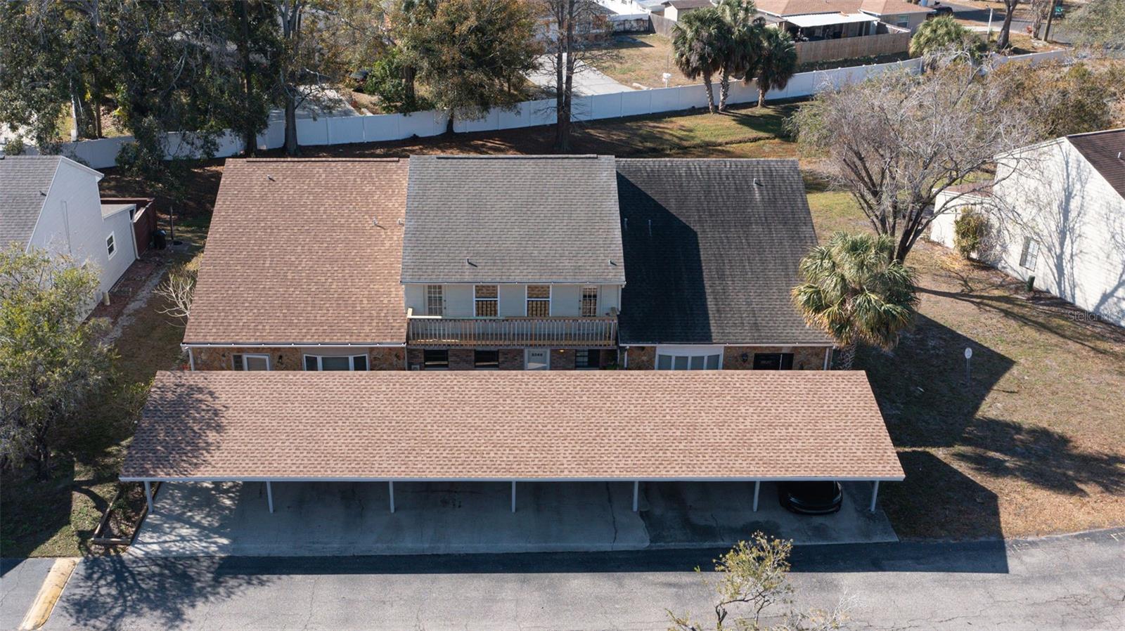 aerial view of building